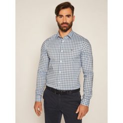 Koszula TOMMY HILFIGER Flex Htooth Gingham MW0MW13939. Niebieskie koszule męskie TOMMY HILFIGER, xl, bez wzorów, casualowe, bez kołnierzyka, bez rękawów. Za 449,00 zł.