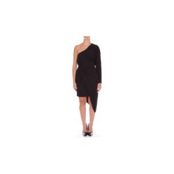 Sukienki krótkie Elisabetta Franchi AB27781E2. Czarne sukienki damskie Elisabetta Franchi, bez wzorów, bez kołnierzyka, z krótkim rękawem, krótkie, mini. Za 579,67 zł.