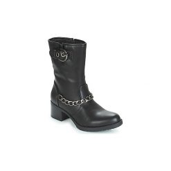 Botki LPB Shoes LOANNE. Czarne botki damskie marki LPB Shoes, bez obcasa, bez zapięcia. Za 247,20 zł.