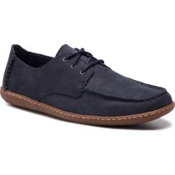 Mokasyny CLARKS - Saltash Lace 261393517 Navy Nubuck. Niebieskie mokasyny męskie Clarks, ze skóry, eleganckie. Za 389,00 zł.