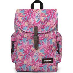 Plecak "Austin" w kolorze różowo-niebieskim - 34 x 42 x 11 cm. Różowe plecaki męskie Eastpak, w paski, z tkaniny. W wyprzedaży za 130,95 zł.