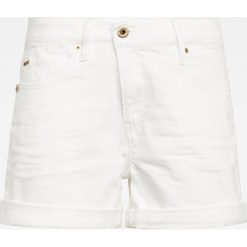 G-Star Raw - Szorty jeansowe. Białe szorty damskie G-Star RAW, s, bez wzorów, z elastanu, retro. W wyprzedaży za 269,90 zł.
