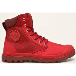 Palladium - Trampki. Czerwone trampki męskie Palladium, ze skóry, na sznurówki. W wyprzedaży za 459,90 zł.