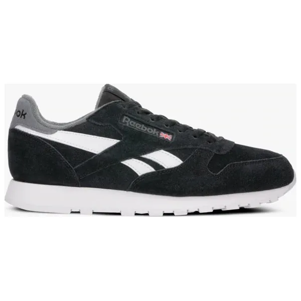 Reebok Cl Leather Mu buty męskie, czarny, rozmiar 44. Czarne buty sportowe męskie Reebok, ze skóry, z paskami, do biegania, reebok classic. W wyprzedaży za 195,49 zł.