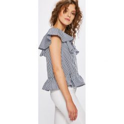 Answear - Top Stripes Vibes. Szare bluzki damskie marki ANSWEAR, s, bez wzorów, z poliesteru, z okrągłym kołnierzem. W wyprzedaży za 59,90 zł.