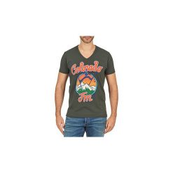 T-shirty z krótkim rękawem Franklin Marshall CORVALLIS. Szare t-shirty męskie Franklin Marshall, xs, bez wzorów, bez kołnierzyka, krótkie. Za 119,40 zł.
