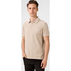 Trussardi Jeans Polo Koszulka Beżowy. Brązowe podkoszulki męskie Trussardi Jeans, xxl, bez wzorów, z bawełny, bez rękawów. Za 447,95 zł.