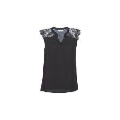Bluzki Naf Naf NEW OYE. Czarne bluzki damskie marki NAF NAF, s, bez wzorów, bez kołnierzyka, bez rękawów. Za 99,00 zł.