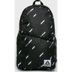 Reebok - Plecak. Czarne plecaki męskie Reebok, z nadrukiem, z poliesteru. W wyprzedaży za 99,90 zł.