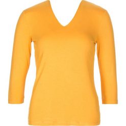 Koszulka w kolorze ciemnożółtym. Żółte koszulki damskie Tom Tailor Classic, s, bez wzorów, bez kołnierzyka, z długim rękawem. W wyprzedaży za 45,95 zł.