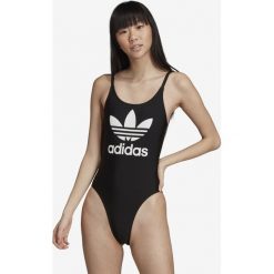 Adidas Originals Trefoil Kostium kąpielowy jednoczęściowy Czarny. Czarne stroje kąpielowe damskie adidas Originals, bez wzorów, z elastanu. Za 154,95 zł.