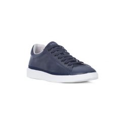 Buty Frau TIBET NAVY. Niebieskie trampki męskie marki Frau, bez wzorów, bez zapięcia. Za 423,26 zł.
