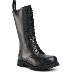 Glany ALTERCORE - 552 Black. Czarne glany damskie Altercore, ze skóry, klasyczne, bez obcasa, bez zapięcia. Za 419,00 zł.