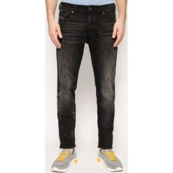Jeansy Slim Fit Diesel Tepphar 00SWID 0098B. Czarne jeansy męskie Diesel, m, bez wzorów, z elastanu. Za 849,00 zł.