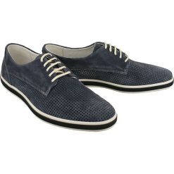 IGI&CO 7687 3/00 blu, półbuty męskie. Półbuty męskie IGI&CO, bez wzorów, ze skóry, bez zapięcia. Za 459,00 zł.