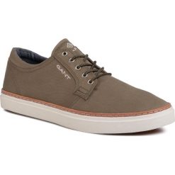 Tenisówki GANT - Prepville 20638496 Kalamata Green G732. Zielone półbuty męskie GANT, na co dzień, bez wzorów, z gumy, bez zapięcia. W wyprzedaży za 299,00 zł.