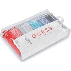 Zestaw 5 par niskich skarpet męskich GUESS - U94G17 ZZ02T GECO. Szare skarpetki męskie Guess, z aplikacjami, z elastanu. Za 89,00 zł.