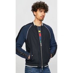 Armani Exchange - Kurtka. Niebieskie płaszcze męskie Armani Exchange, xl, bez wzorów, z bawełny, krótkie, bez kaptura. W wyprzedaży za 539,90 zł.