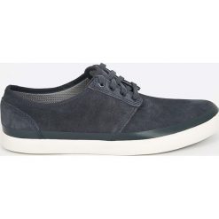 Clarks - Tenisówki. Niebieskie tenisówki męskie marki Clarks, ze skóry, na sznurówki. W wyprzedaży za 239,90 zł.