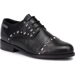 Oxfordy LES TROPEZIENNES - Zully 17029 Black. Czarne półbuty damskie Les Tropeziennes, na co dzień, bez wzorów, ze skóry, bez obcasa, na obcasie, bez zapięcia. W wyprzedaży za 259,00 zł.