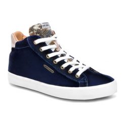 Sneakersy w kolorze niebieskim. Niebieskie sneakersy damskie Melissa, Pepe Jeans, z materiału. W wyprzedaży za 139,95 zł.