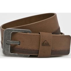 Quiksilver - Pasek. Pomarańczowe paski męskie marki Quiksilver, w paski, ze skóry ekologicznej. W wyprzedaży za 99,90 zł.