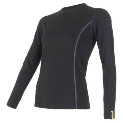 Sensor koszulka termoaktywna z długim rękawem Merino Wool Active W black XL. Czarne koszulki damskie termoaktywne Sensor, xl, bez wzorów, z wełny, bez kołnierzyka, z długim rękawem, długie, bez kaptura, outdoorowe. Za 215,00 zł.