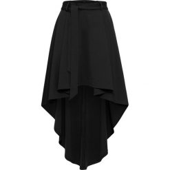 Spódnica z dłuższym tyłem bonprix czarny. Czarne spódniczki damskie bonprix, w paski, eleganckie. Za 109,99 zł.