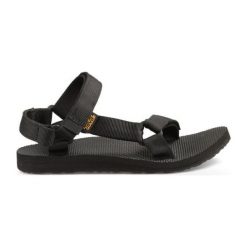 Teva W's Original Universal Blk 38. Czarne sandały damskie Teva, w paski, sportowe, bez obcasa, z paskami. W wyprzedaży za 229,00 zł.