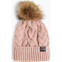 Superdry - Czapka damska, różowy. Szare czapki damskie marki Superdry, l, z bawełny, proste. Za 129,95 zł.