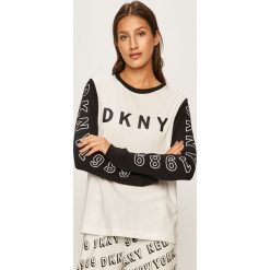 Dkny - Longsleeve piżamowy. Białe piżamy damskie DKNY, s, z nadrukiem, z elastanu, bez rękawów. W wyprzedaży za 169,90 zł.