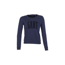 Bluzy Gant CHENILLE C-NECK SWEAT. Niebieskie bluzy damskie GANT, xl, bez wzorów, bez rękawów, bez kaptura. Za 381,80 zł.