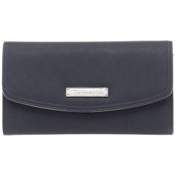 Tamaris Portfel Ursetta Big Wall et With Flap klapką 7136182-805 Navy. Niebieskie portfele damskie Tamaris, bez wzorów. W wyprzedaży za 141,00 zł.