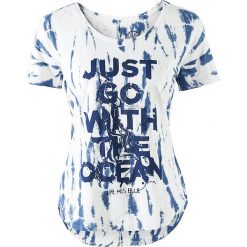 T-shirty damskie: Koszulka w kolorze biało-niebieskim