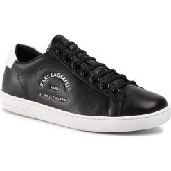 Sneakersy KARL LAGERFELD - KL61238 Black Lthr. Czarne półbuty damskie KARL LAGERFELD, ze skóry. Za 679,00 zł.