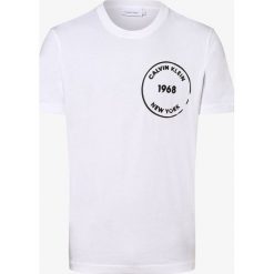 Calvin Klein - T-shirt męski, biały. Białe t-shirty męskie Calvin Klein, m, z nadrukiem, bez kołnierzyka. Za 119,95 zł.
