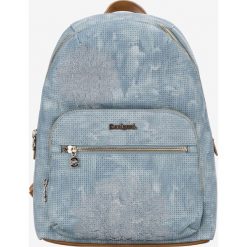 Desigual Atila Lima Plecak Niebieski. Niebieskie plecaki damskie Desigual, w paski, z materiału. Za 378,95 zł.