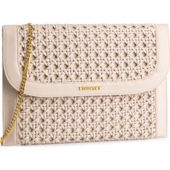 Torebka TWINSET - Pochette 191TO8012 Neve 00282. Brązowe torebki klasyczne damskie Twinset, bez wzorów, ze skóry ekologicznej, wizytowe, bez dodatków. W wyprzedaży za 359,00 zł.