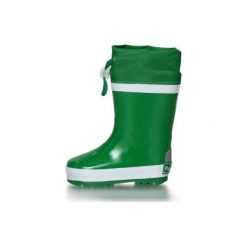 Playshoes Kalosze ocieplane, zielony. Zielone buciki niemowlęce marki Playshoes, z materiału. Za 89,00 zł.