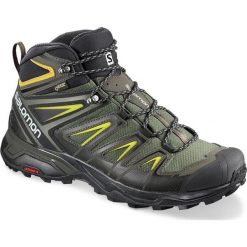 Buty trekkingowe męskie: Salomon Buty męskie X Ultra 3 Mid GTX Castor Gray/Black/Green Sulphur r. 44 2/3 (401337)