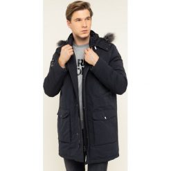 Parka Karl Lagerfeld Hooded 505006 592504. Niebieskie kurtki męskie KARL LAGERFELD, m, bez wzorów, z poliesteru, bez kaptura. W wyprzedaży za 1189,00 zł.