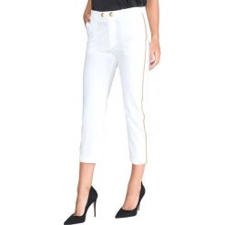 Pinko Oleandro Spodnie Biały. Białe spodnie damskie Pinko, s, z elastanu. Za 1029,95 zł.