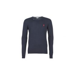 Swetry U.S Polo Assn. ROBIN ROUND N KNIT. Niebieskie swetry klasyczne męskie marki U.S. Polo Assn., l, polo. Za 309,00 zł.