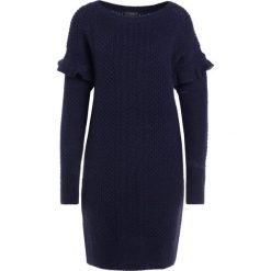 Sukienki: J.CREW HOLDEN CABLE RUFFLE SLEEVE Sukienka dzianinowa navy