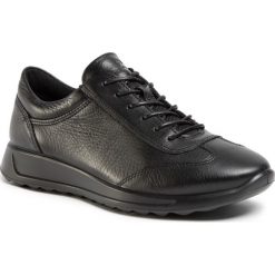 Sneakersy ECCO - Flexure Runner W 29233301001 Black. Czarne półbuty damskie ecco, ze skóry. W wyprzedaży za 359,00 zł.