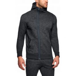 Bejsbolówki męskie: Under Armour Bluza męska Baseline FZ Hoodie czarna r. 3XL (1309843-001)