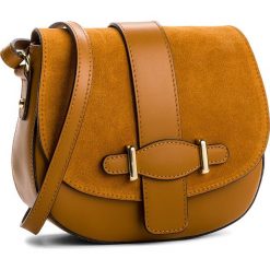 Torebka CREOLE - K10484 Koniak. Brązowe listonoszki damskie marki Creole, ze skóry. Za 169,00 zł.
