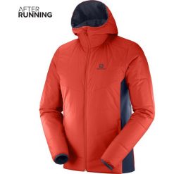 Kurtka Salomon Drifter Mid Hoodie M Czerwona Szara. Szare kurtki męskie marki Salomon, m, bez wzorów, sportowe, bez kaptura. Za 607,99 zł.