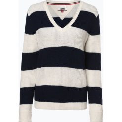 Tommy Jeans - Sweter damski, niebieski. Niebieskie swetry klasyczne damskie Tommy Jeans, xs, z dzianiny. Za 449,95 zł.