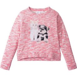 Shirt sportowy, krótki rękaw bonprix czerwony klonowy - biały - dymny malinowy. Czerwone bluzki sportowe damskie bonprix, bez wzorów, bez kołnierzyka, z krótkim rękawem, krótkie, bez kaptura. Za 54,99 zł.
